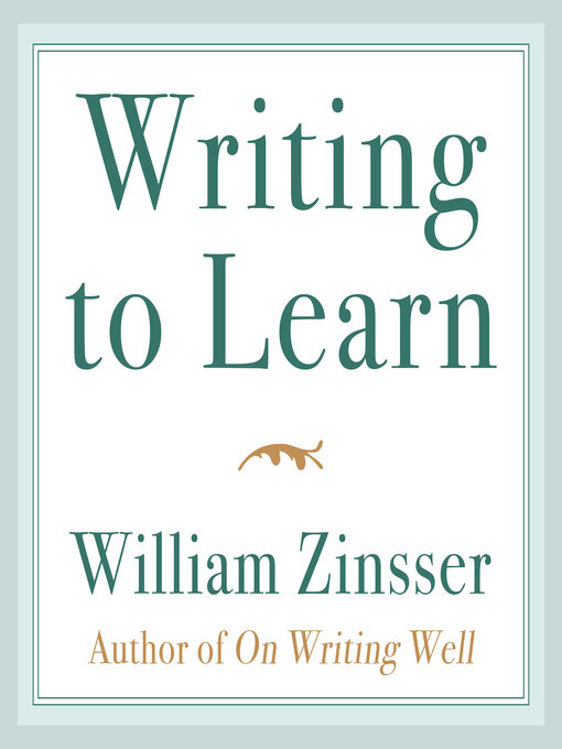 Cover image for Writing to Learn